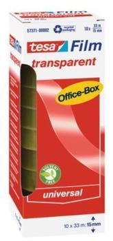 tesa tesafilm transparent 33m x 15mm, 10 Stk.