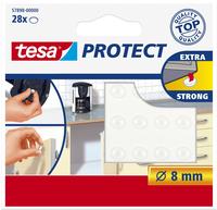 Tesa 57898-00000-00 Ger&auml;tefu&szlig; Selbstklebend, Rund Transparent (&oslash;) 8 Mm 28 St.