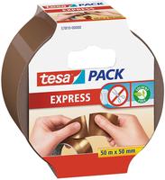 Tesa Packband 57810, Express, PP, braun, 50mm x 66m, leise abrollbar, Grundpreis: