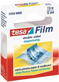 tesa tesafilm doppelseitig 7,5m x 12mm, 1 Stk.