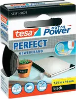 Tesa 56341-5, tesa extra Power Perfect Gewebeband schwarz 19,0 mm x 2,75 m 1...