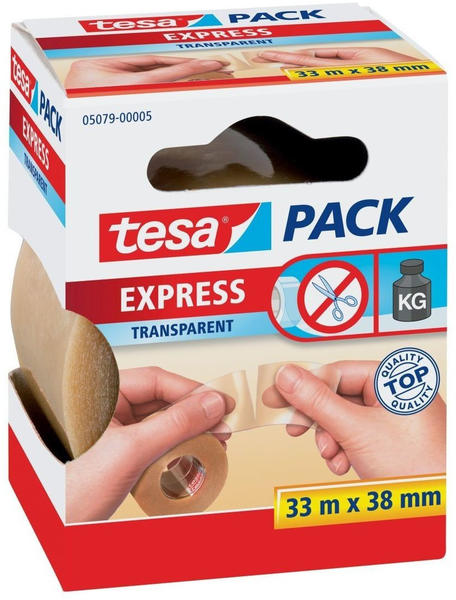 tesapack Express 33m x 38mm transparent