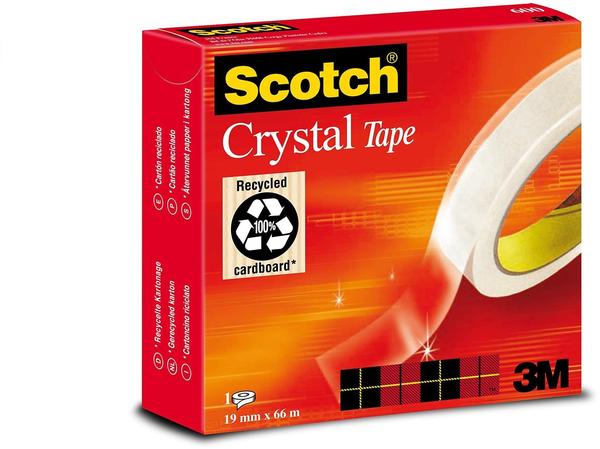 Scotch Crystal Clear 600 66m x 19mm