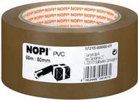 tesa NOPI Pack PVC gepr&auml;gt 66m 50mm braun
