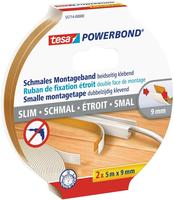 Tesa Slim 55714-00000-00 Montageband Tesa&reg; Powerbond Wei&szlig; (l X B) 5 M X 9 Mm 2 St.