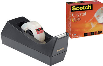 Scotch Klebebandabroller Spar-Set schwarz 33m x 19mm (83980)