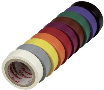 REV-Ritter Kunststoff-Isolierband 3,3m x 12mm, 10 Stk., farbig sortiert (518240555)