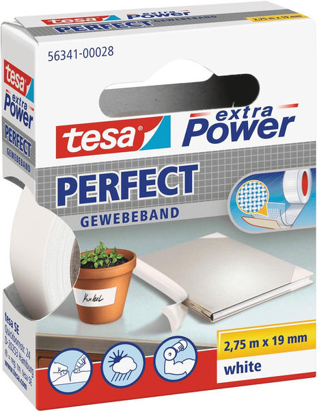 tesa extra Power Perfect Gewebeband 2,75m x 19mm (56341-00028-03)