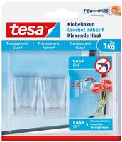 Tesa 77735-00000-00, tesa Klebehaken f&uuml;r max. 1,0 kg, 2,0 x 5,5 cm, 2 St.
