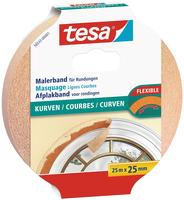 Tesa - Kreppband Kurven Einsatzbereich: Innenbereich Ma&szlig;e: 25 Mm X 25 M (b X L)