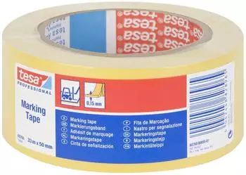 tesa Bodenmarkierungs- und Warnband 50mm x 33m gelb (60760-00095-15)