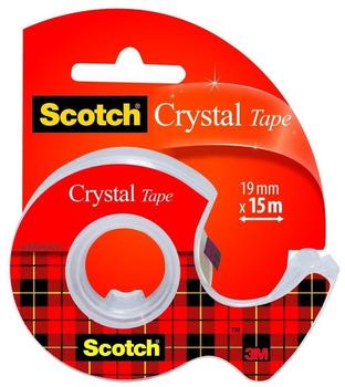 Scotch Handabroller inklusive 1 Rolle Crystal 19mm x 15m hochtransparent (6-1915D)