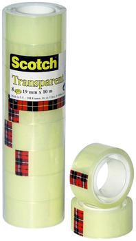 Scotch 550 19mm x 10m transparent 8 Rollen (5501910)