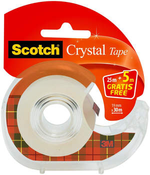 Scotch Handabroller inklusiv 1 Rolle Crystal 19mm x 25m (6-1930DP)