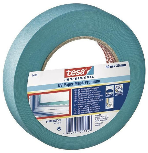 tesa Kreppklebeband 4438 50mm x 50m blau (04438-00020-00)