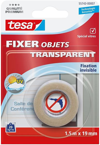 Tesa Transparent Objekt Fixer 1,5m x 19mm transparent (55743-00007-00)