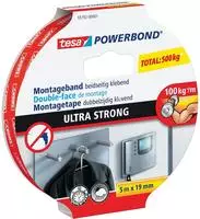 Tesa - Powerbond Ultra Strong - Doppelseitiges, Extra Starkes Montageband Zur