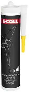 E-Coll MS Polymer Dicht-/Klebstoff l&ouml;semittelfrei transparent 310ml Kartusche