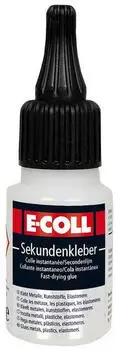 E-Coll Sekundenkleber hochfest temperaturbest&auml;ndig -50&deg;C - +80&deg;C 20gr