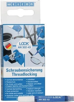 WEICON Schraubensicherung AN 302-43 mittelfest h&ouml;herviskos blau 3 ml (30243003)