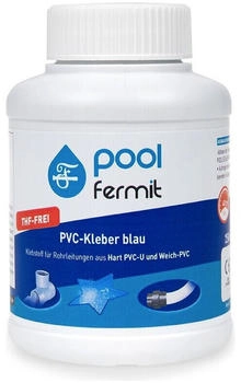 fermit PVC-Kleber blau mit Pinsel 250ml (09106)