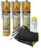 Vasalat Sikaflex PRO-3 Fugendichtstoff betongrau 3x300ml + Aktivator 205 + Düsenspitzen