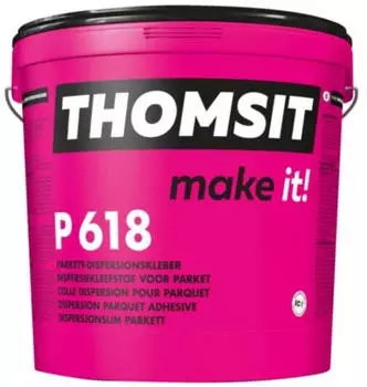 PCI Thomsit P 618 Parkett-Dispersionskleber 15kg für Massiv- und Fertigparkett (50505573)