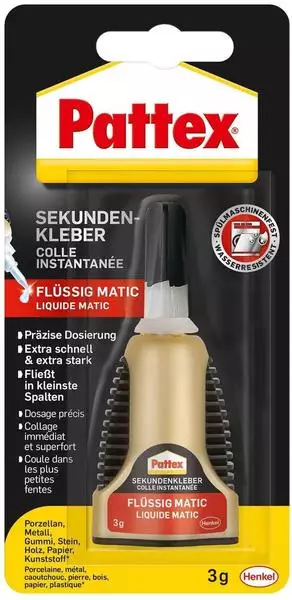 Pattex Sekundenkleber Matic flüssig 3 g