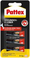 Pattex PSMT3, Pattex Mini Trio Fl&uuml;ssig Sekundenkleber PSMT3 3g, Grundpreis:...