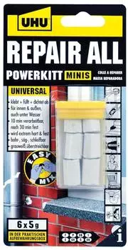 UHU Repair All Powerkitt Minis 6 x 5g