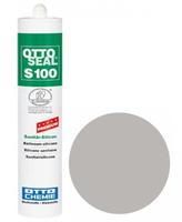 Otto-Chemie Silikon OTTOSEAL S100, grau, Sanit&auml;r, Innen- und Au&szlig;enbereich, 300ml,