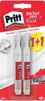 Pritt Korrekturstift Pocket Pen, 2 St&uuml;ck, mit Metallspitze, 8ml, Grundpreis: &euro;