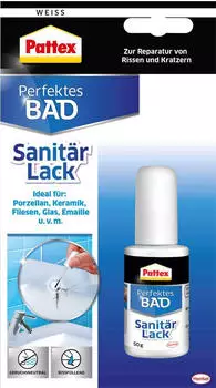 Pattex Perfektes Bad Sanitärlack weiß 50g