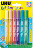 UHU Glitzerkleber Glitter Glue, Shiny, 6 Farben sortiert, je 10ml, Grundpreis: &euro;