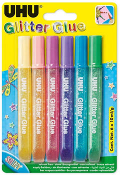 UHU Young Creativ Glitter Glue Shiny 6 x 10 ml