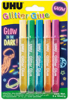 Uhu - Glitzerkleber Stk.5 Glow Vertecchi Rom