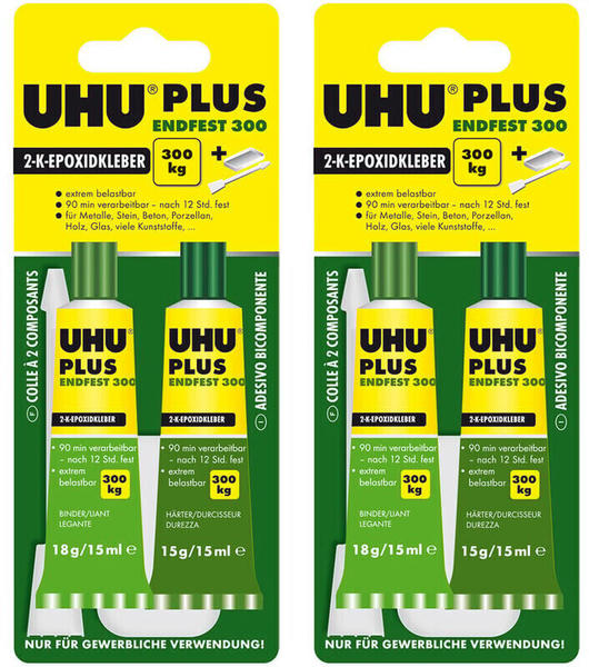UHU Plus Endfest - 2 x 33 g