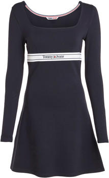 Tommy Hilfiger Long Sleeve Fit And Flare Mini Dress (DW0DW15887) desert sky