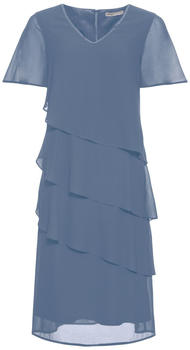 Adagio Chiffon-Kleid V-Ausschnitt mid blue
