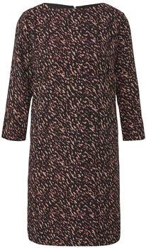 Comma Crêpe-Kleid mit Allover-Print (2136506) braun