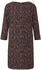 Comma Crêpe-Kleid mit Allover-Print (2136506) braun