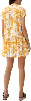 S.Oliver Blusenkleid mit Volants (6008140) orange