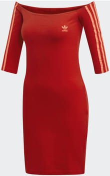 Adidas Off-The-Shoulder Dress scarlet