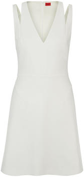 Hugo Boss Ärmelloses Kleid mit V-Ausschnitt und Cut-outs (50511897) weiß