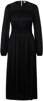 Hugo Boss Midikleid mit gerafften Details (50502865) schwarz