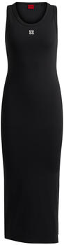 Hugo Boss Langes Kleid aus Stretch-Jersey mit Stack-Logo (50514521) schwarz