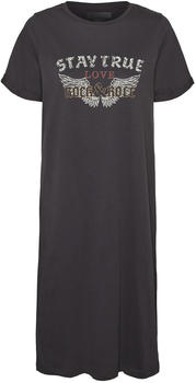 Noisy May Nmhazel S/s T-shirt Dress Bg Ko (27015966) obsidian