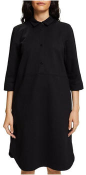 Esprit Hemdblusenkleid aus Punto-Jersey (083EE1E337) black