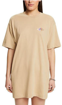 Esprit T-Shirt-Kleid mit Stickerei (083EE1E325) sand