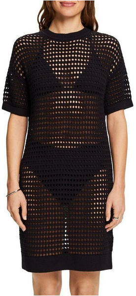 Esprit Minikleid Kleid in Lochstick-Optik (044EE1E305) black